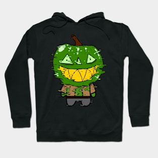 Green Zombie Pumpkin Man of Halloween Hoodie